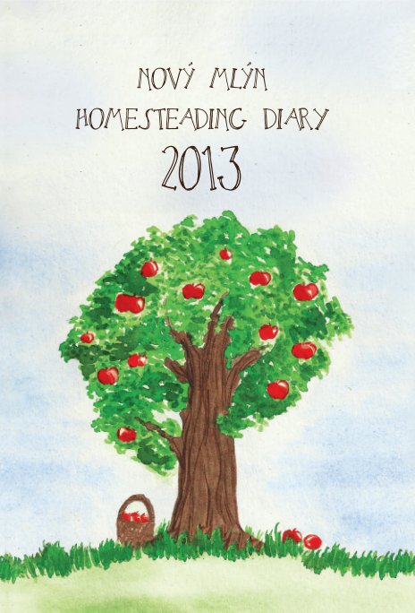 Ver 2013 Homesteading Diary with hard-wearing black linen cover por Nicola Robinsonova