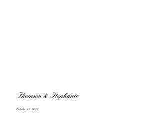Thomson & Stephanie book cover