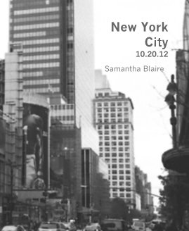 New York City 10.20.12 book cover