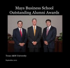 Mays Business School Outstanding Alumni Awards book cover