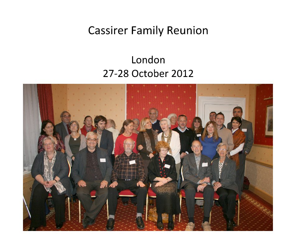 View Cassirer Family Reunion London 27-28 October 2012 by suerowley1
