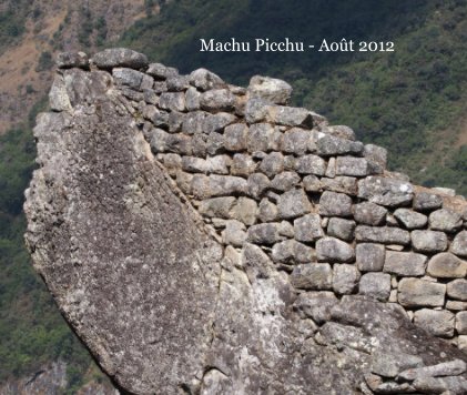 Machu Picchu - Août 2012 book cover