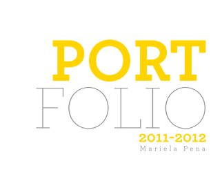 Portfolio 2011-2012 book cover
