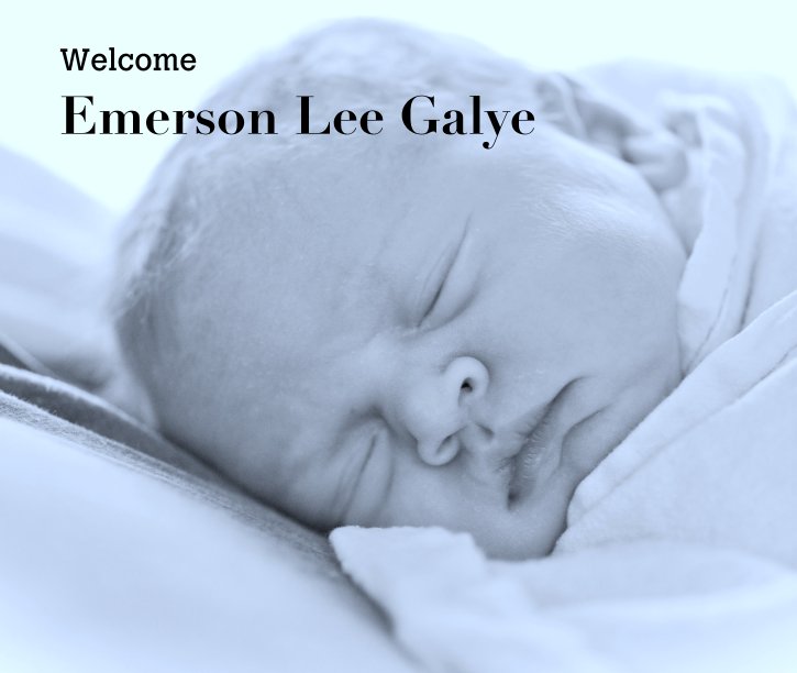View Welcome  
Emerson Lee Galye by Judi Angel