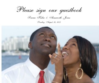 Please sign our guestbook book cover