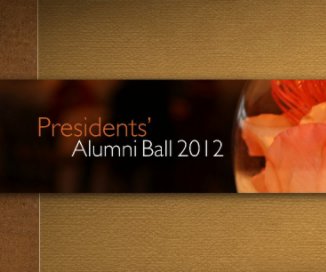 RIT Presidents' Alumni Ball 2012 book cover