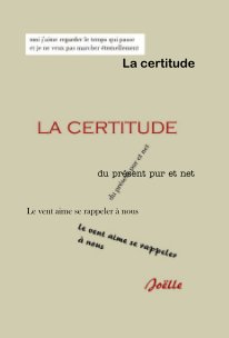 La certitude book cover