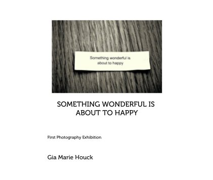 SOMETHING WONDERFUL IS ABOUT TO HAPPY book cover