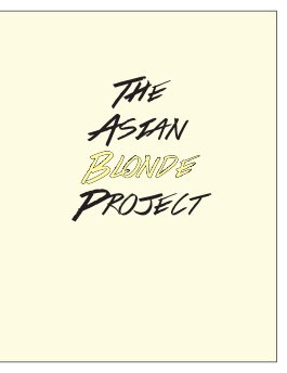 The Asian Blonde Project book cover