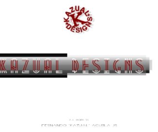 kAZual Designs Portfolio book cover