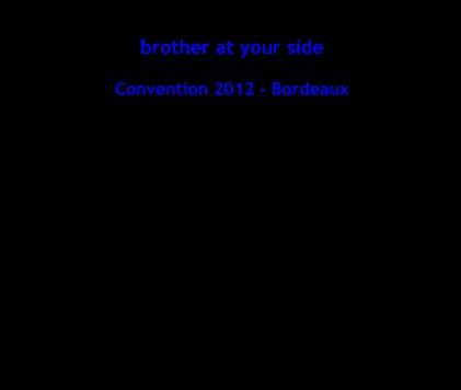 brother at your side Convention 2012 - Bordeaux book cover