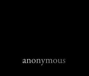 anonymous book cover