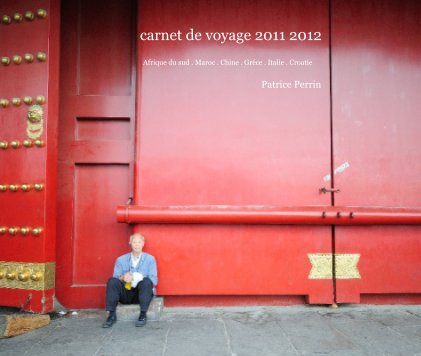 carnet de voyage 2011 2012 book cover