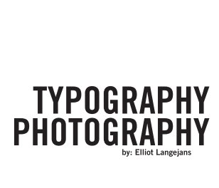 TYPOGRAPHY PHOTOGRAPHY book cover