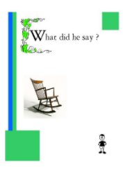 What did he say ? book cover