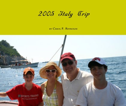 2005 Italy Trip book cover