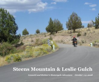 Steens Mountain & Leslie Gulch Leonetti and Richter's Motorcycle Adventure October 1-5, 2008 book cover