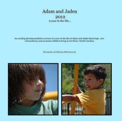 Adam and Jaden 2012 A year in the life... book cover