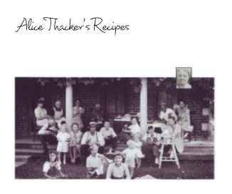 Alice Thacker's Recipes book cover