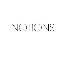NOTIONS book cover