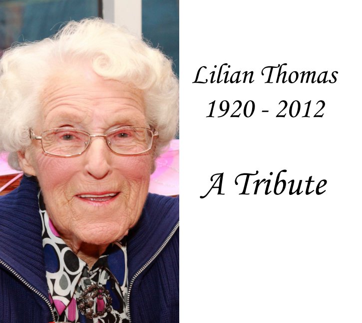 Ver Lilian Thomas - A Tribute por Tony Thomas
