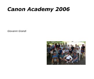Canon Academy 2006 book cover