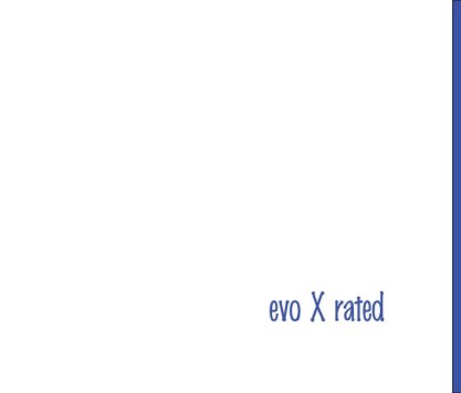 evo X rated book cover