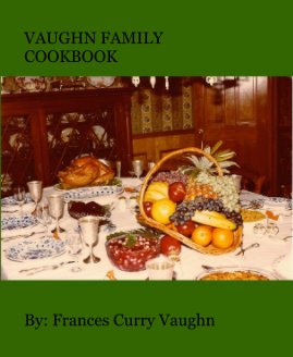 VAUGHN FAMILY COOKBOOK book cover