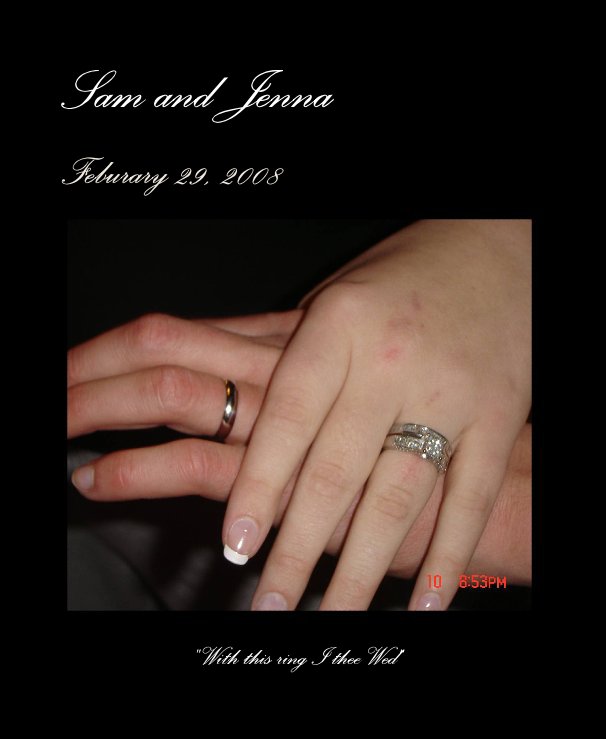 Bekijk Sam and Jenna op "With this ring I thee Wed"
