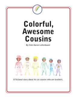 Colorful, Awesome Cousins book cover