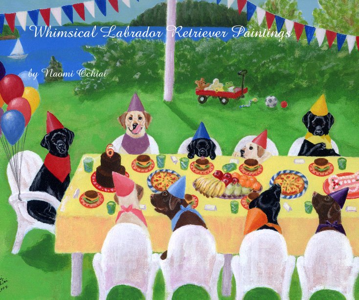 Whimsical Labrador Retriever Paintings nach Naomi Ochiai anzeigen