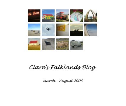 Clare's Falklands Blog book cover