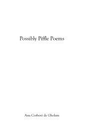 Possibly Piffle Poems book cover