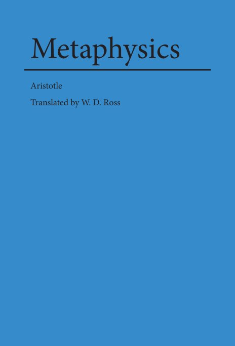 View Metaphysics by Aristotle