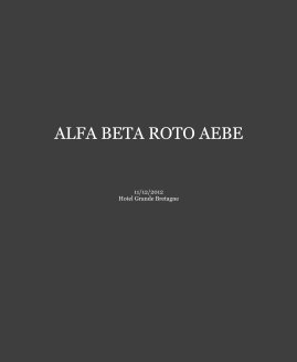 ALFA BETA ROTO AEBE book cover