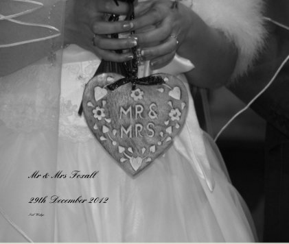 Mr & Mrs Foxall 29th December 2012 book cover
