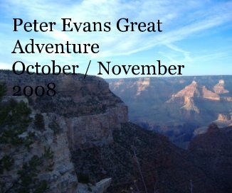 Peter Evans Great Adventure October / November 2008 book cover