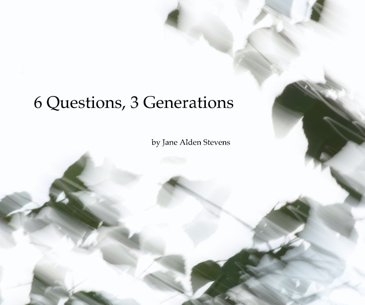 View 6 Questions, 3 Generations by Jane Alden Stevens