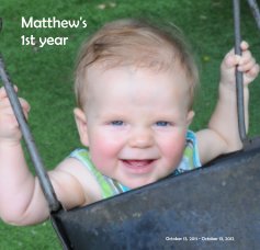 Matthew's 1st year book cover