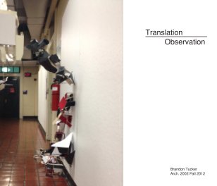 Arch. 2001 Fall 2012
Translation and Observation book cover