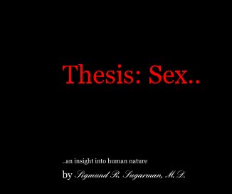 Thesis: Sex.. book cover