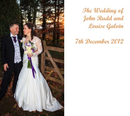 Rudd - Galvin wedding book cover