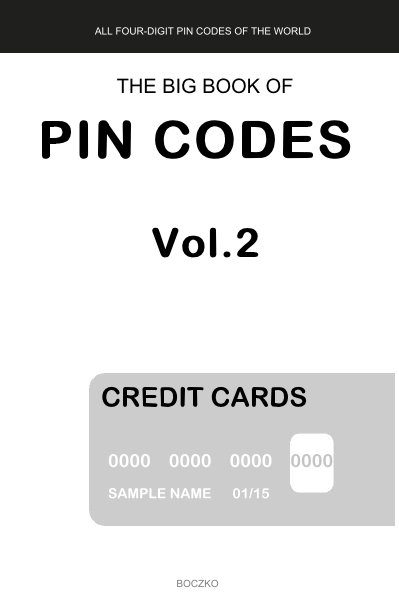 View THE BIG BOOK OF PIN CODES Vol.2 by BOCZKO