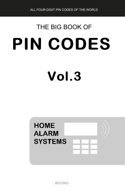 View THE BIG BOOK OF PIN CODES Vol.3 by BOCZKO