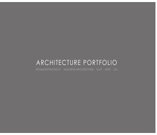 Ronaldo Pacheco Portfolio Arquitectura book cover