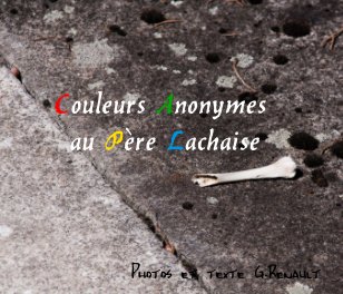 Couleurs Anonymes au Père Lachaise book cover