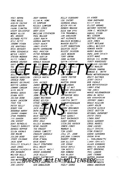 View Celebrity Run-Ins by ROBERT ALLEN MILTENBERG