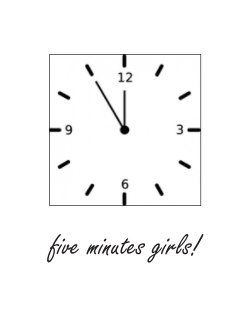 five minutes girls book cover