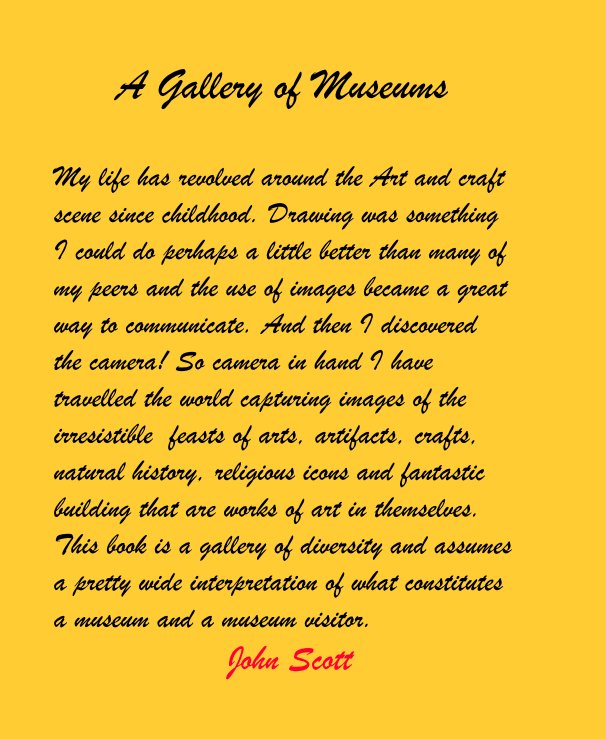 View A Gallery of Museums by John Scott
