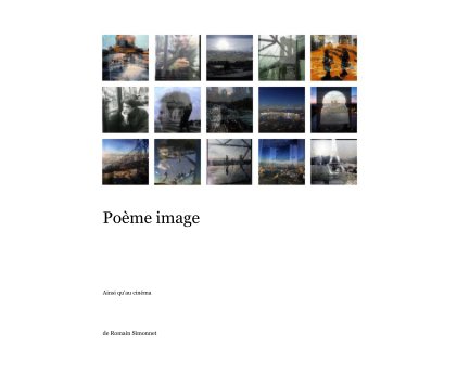 Poème image book cover